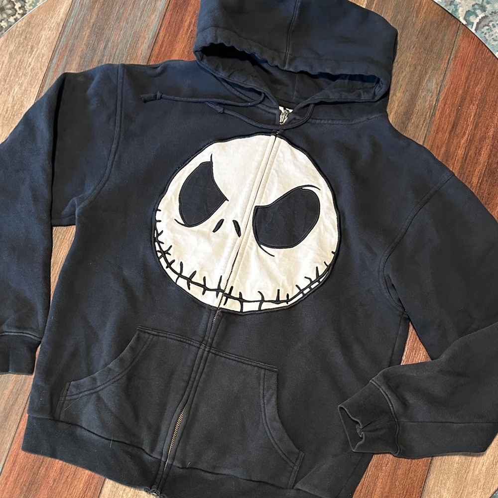 Disneyland Resort The Nightmare Before Christmas Jack Skellington Hoodie Size S